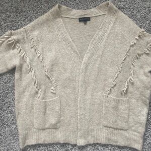 Cream Women's Sweater by Excellent Size Large cardigan